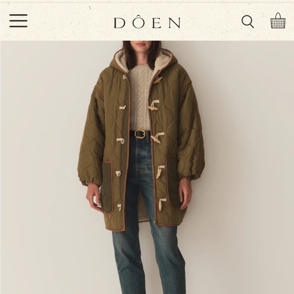 Doen CEDAR COAT IN MONTE VERDE
New with tags!!